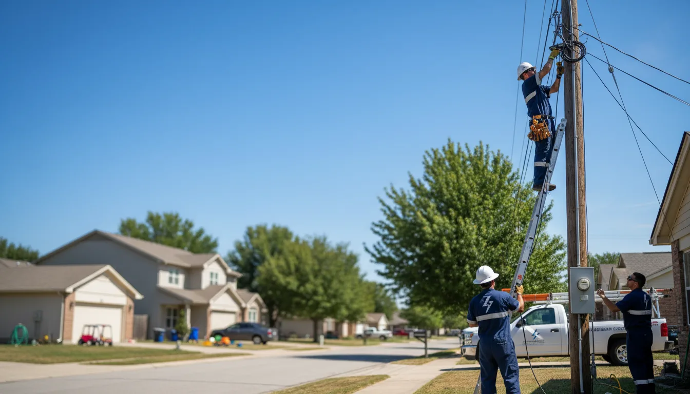 Residential electrician providing installation services in Eagle Lake, ME